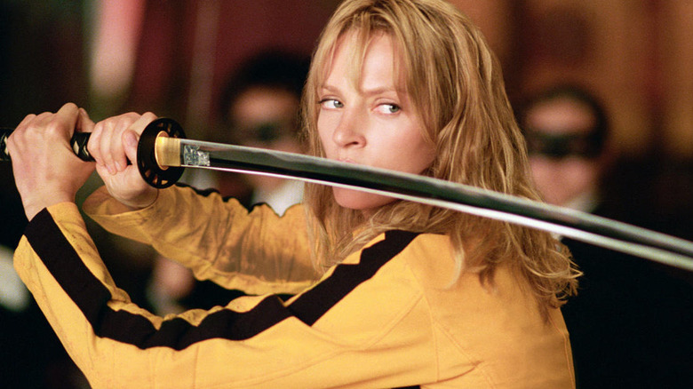 Beatrix Kiddo battle pose with katana