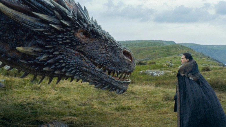 Drogon and John Snow