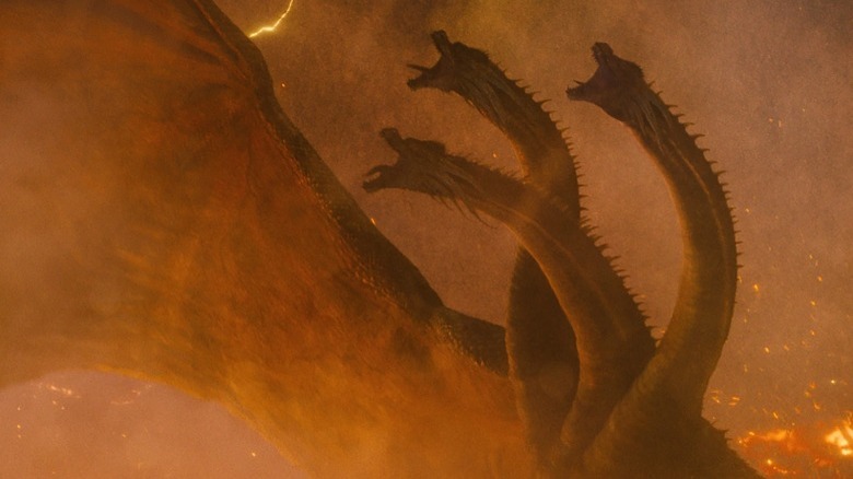 King Ghidorah posturing