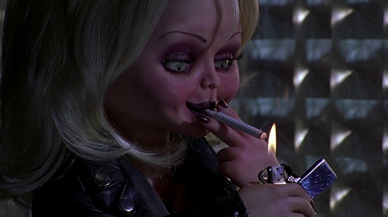 Tiffany Valentine smoking