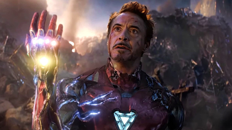 Iron Man is using the Infinity Stones.