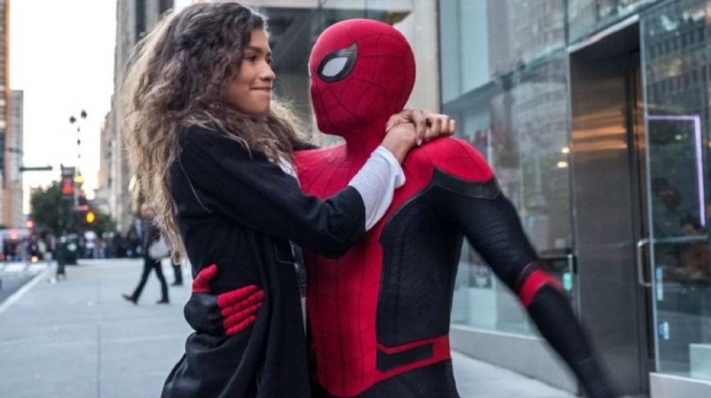 Zendaya and Tom Holland in Spider-Man: Far From Home