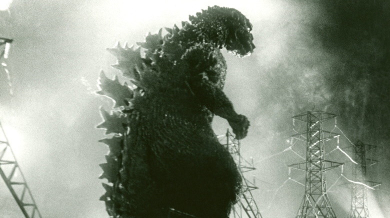 Godzilla among transmission towers