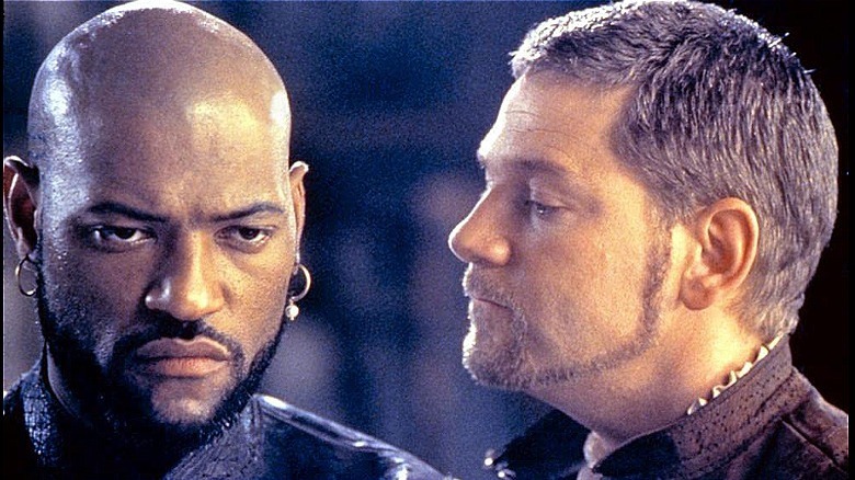 Laurence Fishburne (Othello) and Kenneth Branagh (Iago)