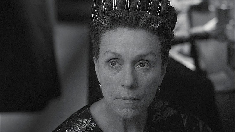 Frances McDormand in a crown