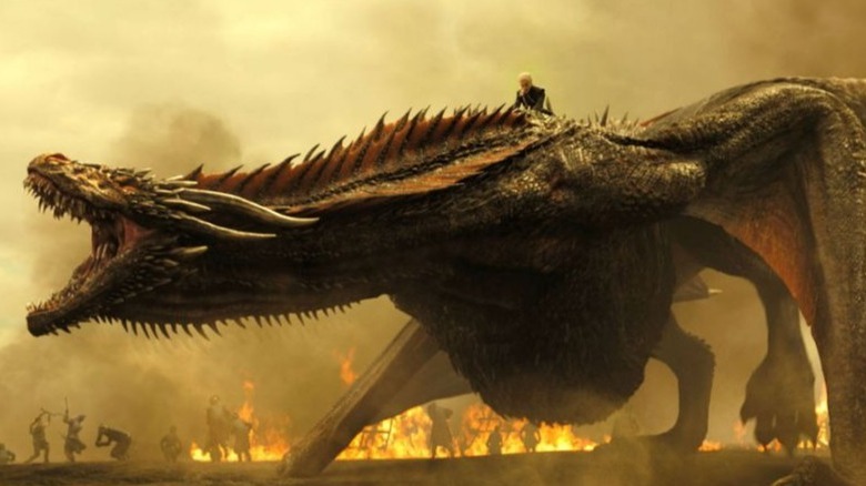 Drogon roaring