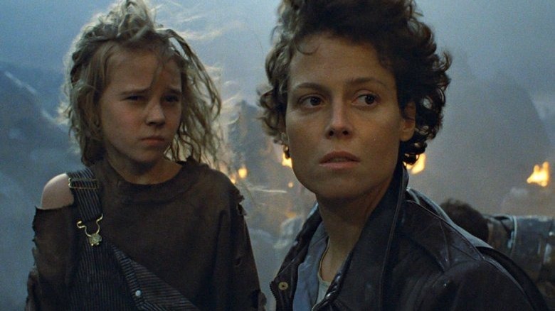 Ellen Ripley with Newt