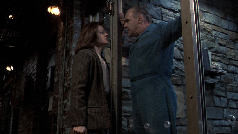 Jodie Foster and Anthony Hopkins meet