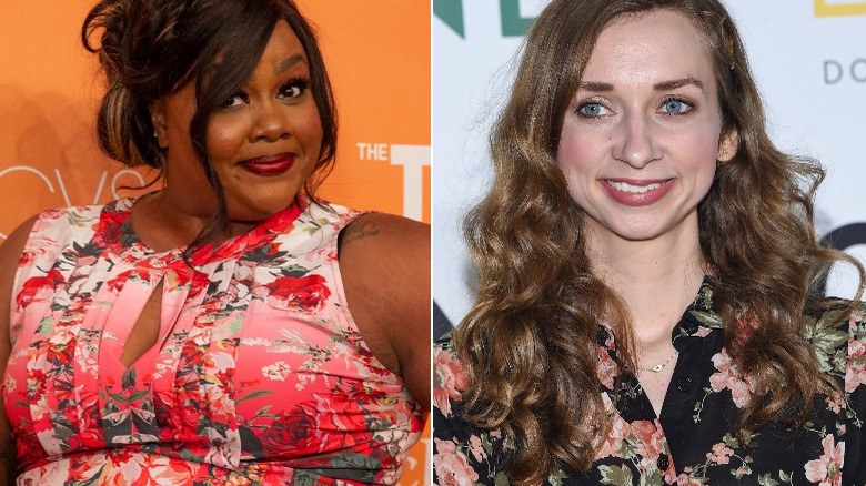 Nicole Byer and Lauren Lapkus smiling