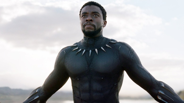 Black Panther opens his arms