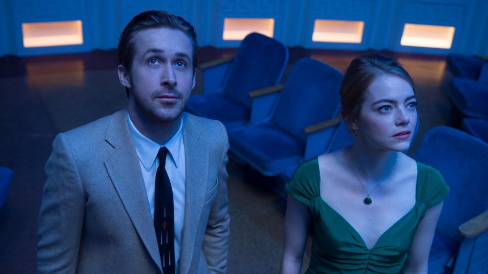 Ryan Gosling as Sebastian Wilder and Emma Stone as Mia Dolan in La La Land