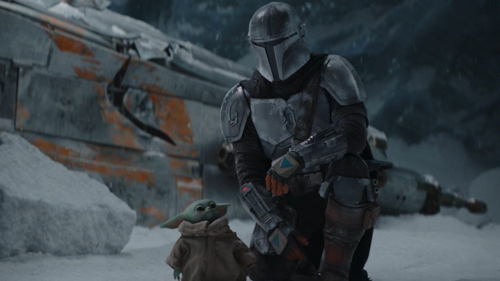 Mando and Baby Yoda in The Mandalorian season 2