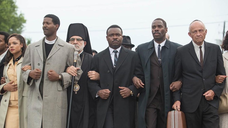 Martin Luther King leading march