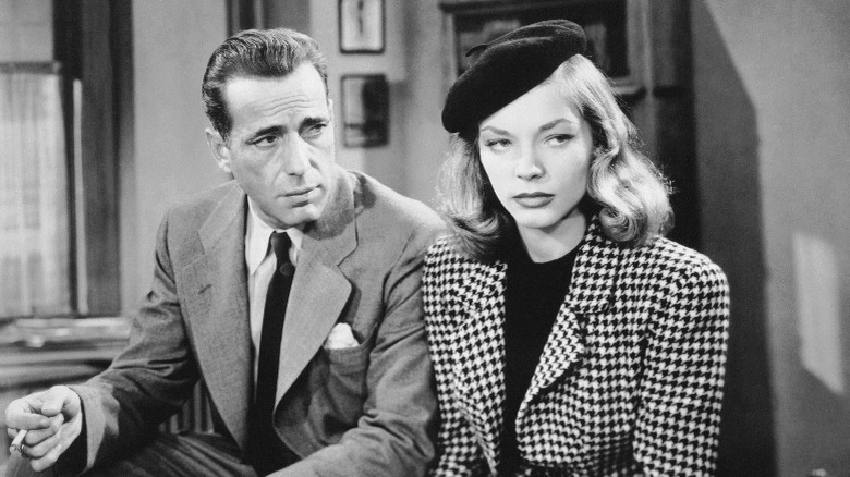 Bogart Bacall serious