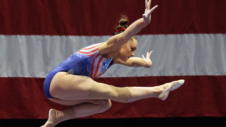 Maggie Nichols doing gymnastics