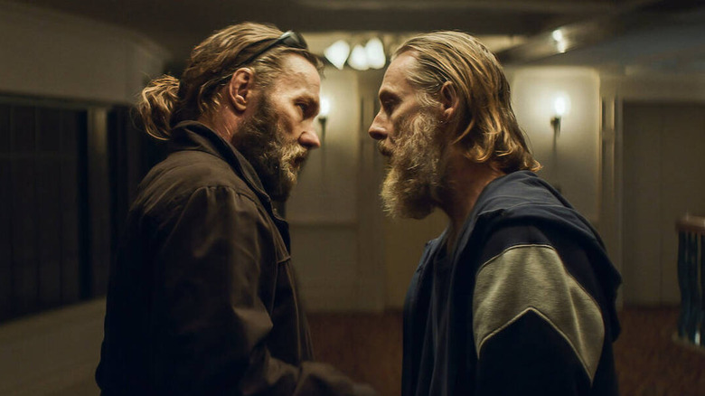 Joel Edgerton and Sean Harris in The Stranger