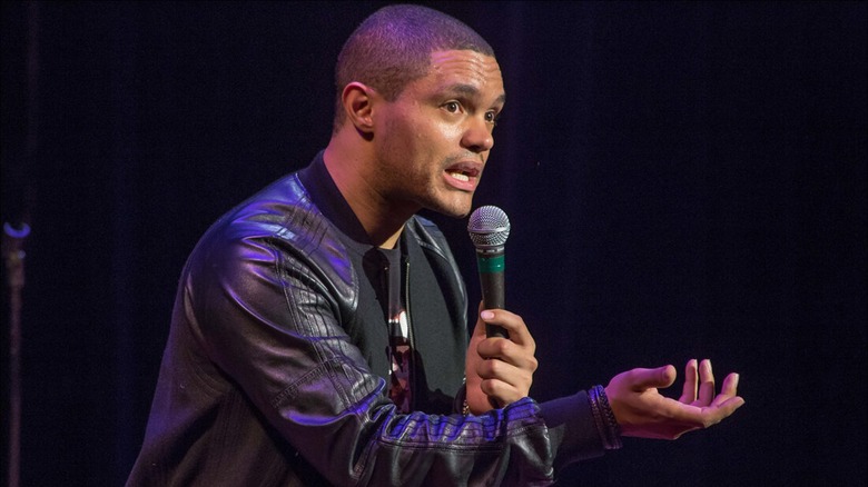 Trevor Noah performing his Netflix special Afraid of the Dark