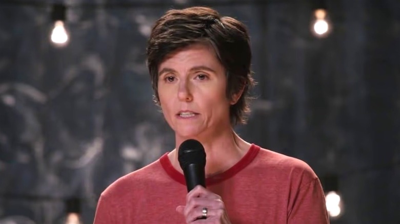 Tig Notaro performing her stand-up special Happy to Be Here