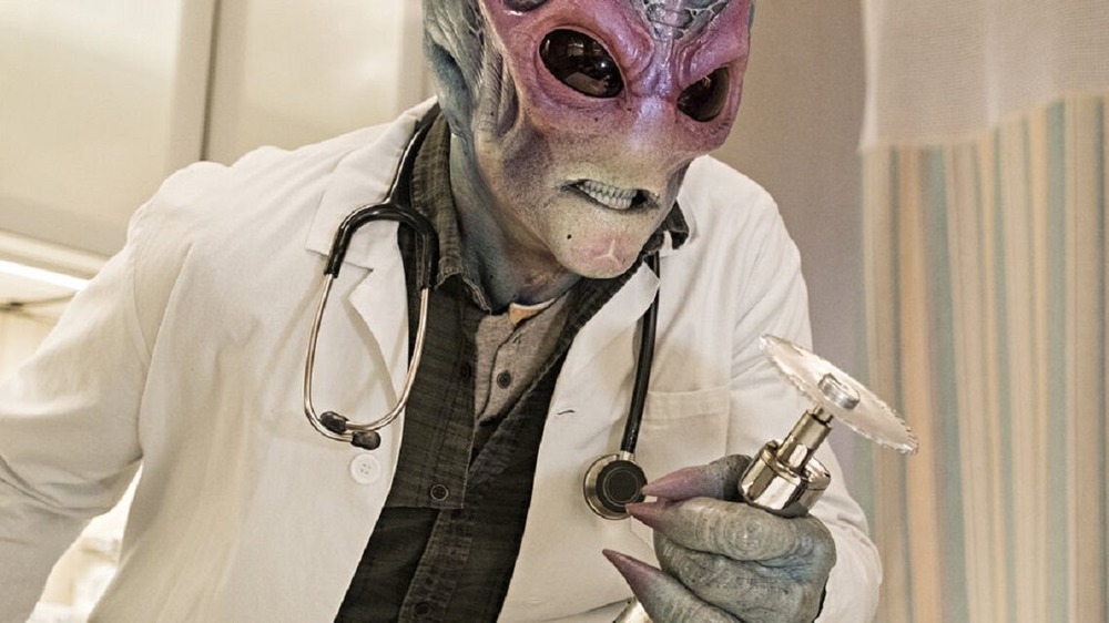 Resident alien preps for surgery
