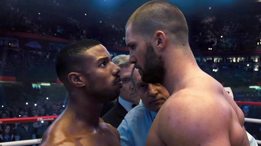 Michael B. Jordan and Florian Munteanu in Creed 2