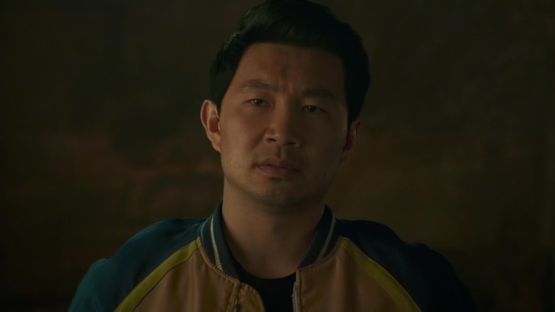 Shang-Chi wearing bomber jacket