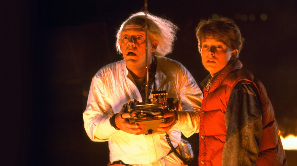 Christopher Lloyd and Michael J Fox in Back to the Future