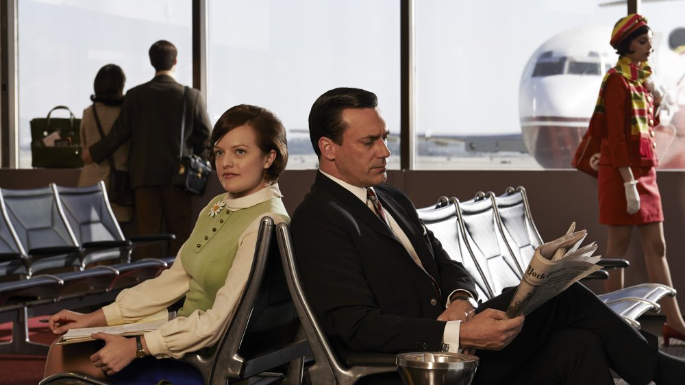 Elisabeth Moss and Jon Hamm in Mad Men