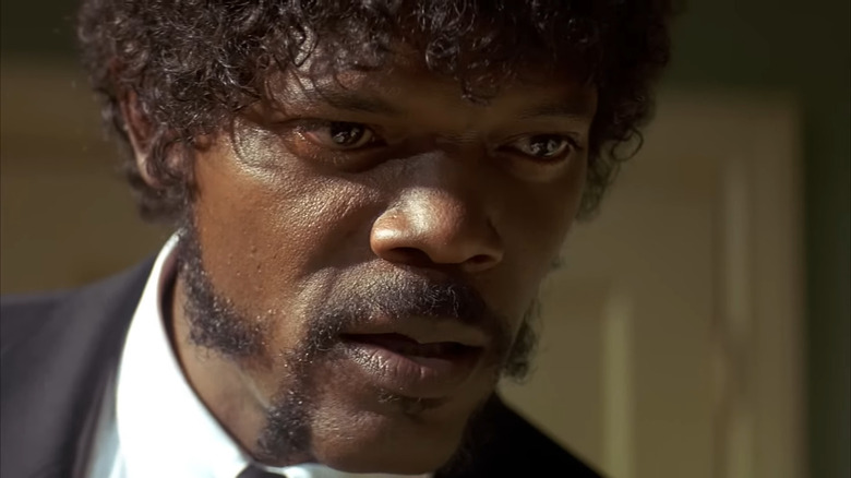 Samuel L. Jackson with a permed afro