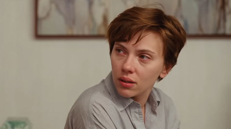 Scarlett Johansson in tears