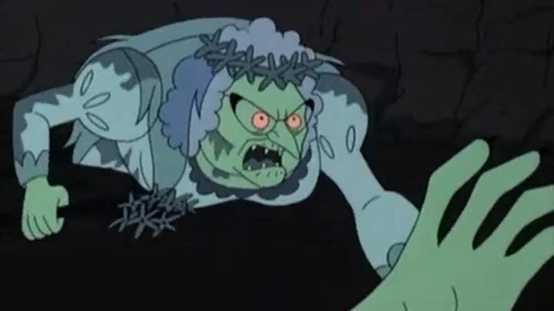 Zombie Finster rising from grave