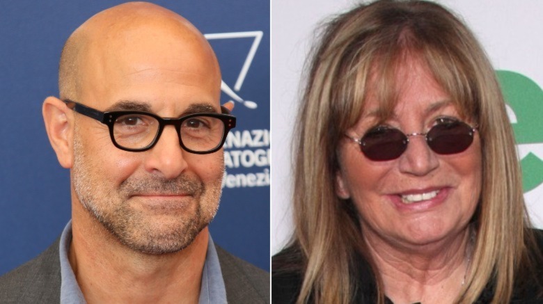 Stanley Tucci and Penny Marshall smiling