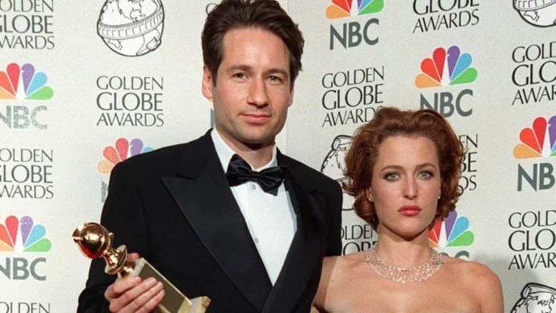 David Duchovny with Gillian Anderson