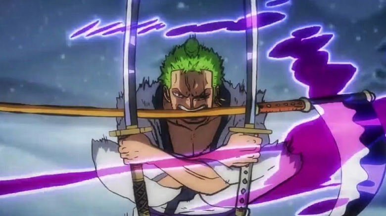 Zoro charges into battle