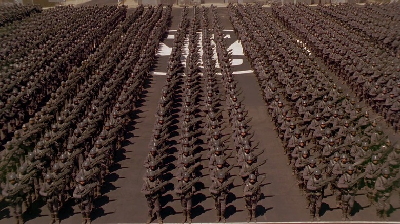 soldiers in formation