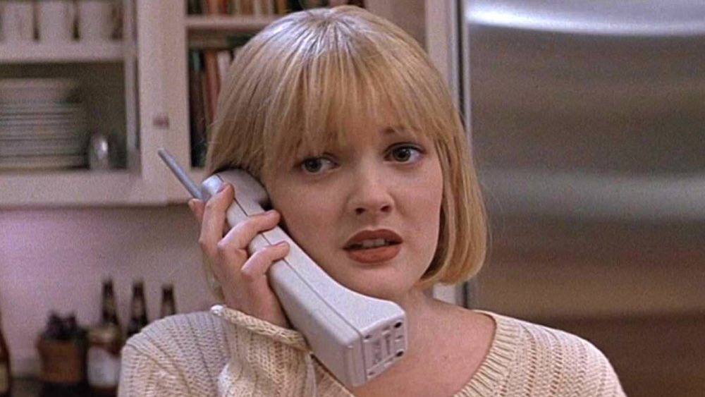Drew Barrymore phone scared