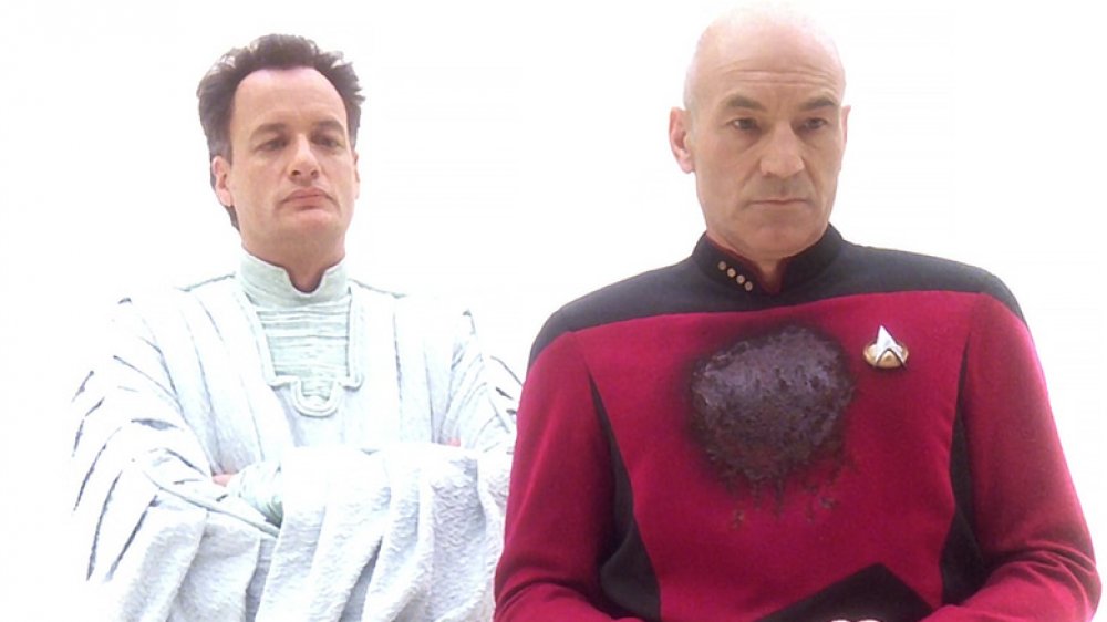 Q and Picard in "Tapestry"