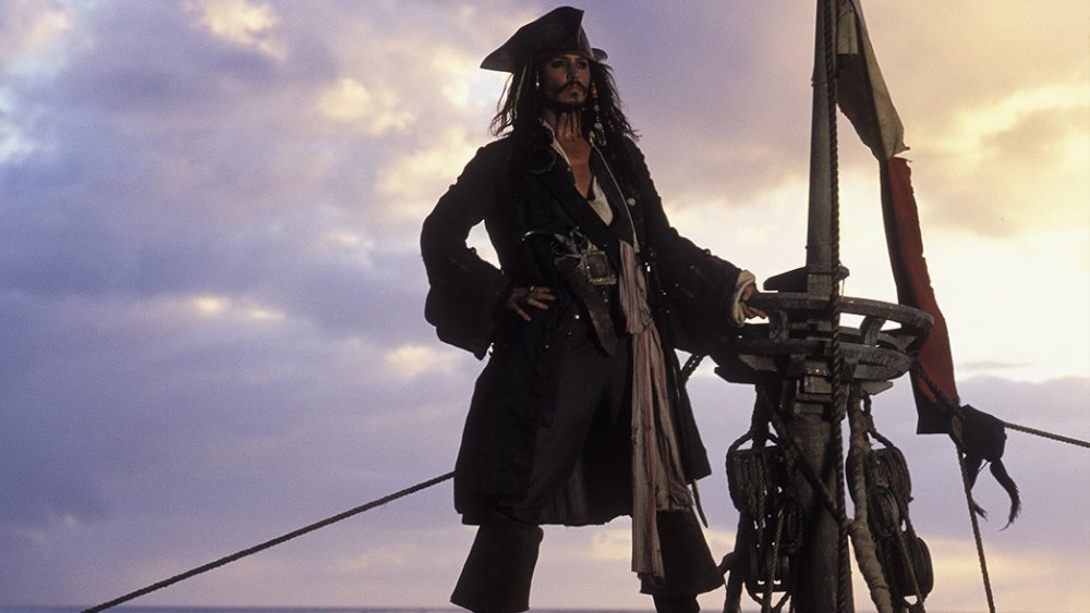 Johnny Depp as Jack Sparrow in Pirates of the Caribbean: The Curse of the Black Pearl