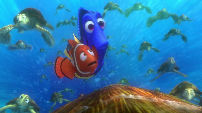 Marlin and Dory scared