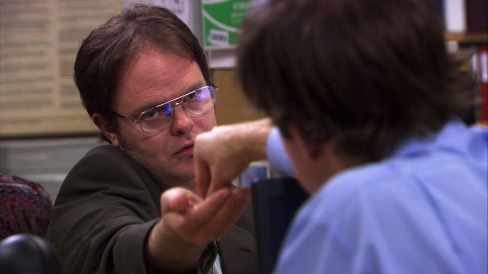 John Krasinski and Rainn Wilson in The Office