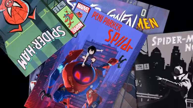 Spider-Pig, Peni Parker and Spider-Man Noir covers