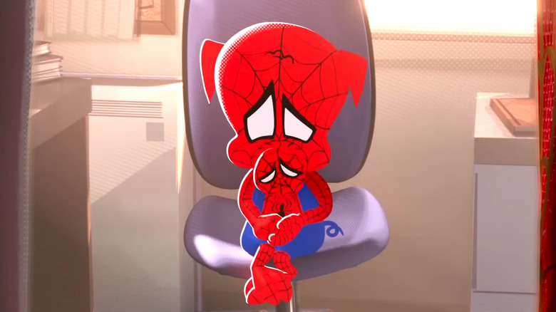 Spider-Ham looking sad