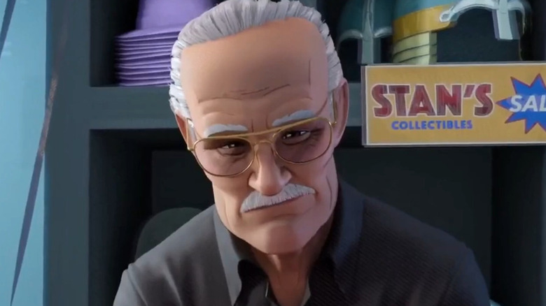 Stan Lee's cameo appearance in "Spider-Man: Into the Srider-Verse"