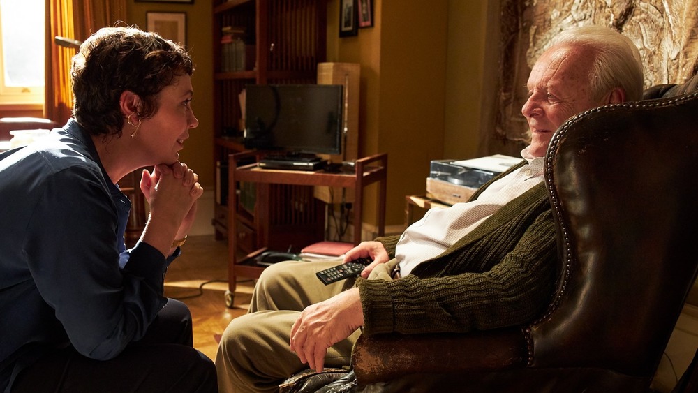 Olivia Colman and Anthony Hopkins in The Father 