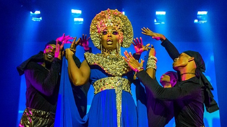 BeBe Zahara Benet in drag performing with dancers