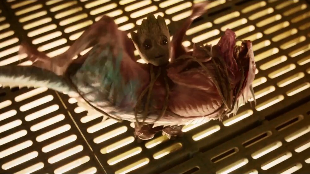 Groot with an Orloni in Guardians of the Galaxy Vol. 2