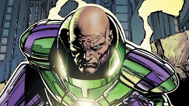 Lex Luthor wearing power armor