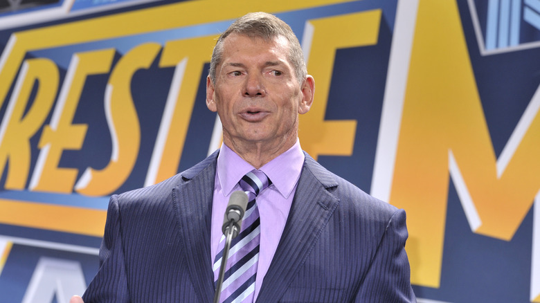 Vince McMahon at podium