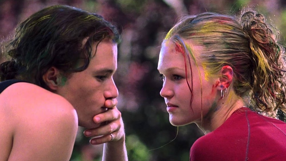 Heath Ledger as Patrick and Julia Stiles as Kat in 10 Things I Hate About You