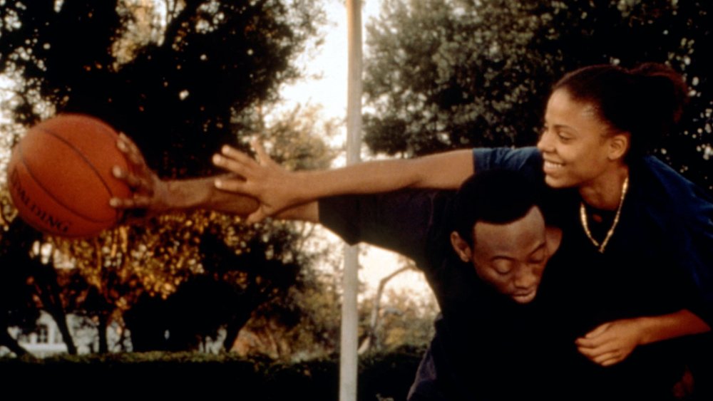 Omar Epps as Quincy and Sanaa Lathan as Monica in Love and Basketball