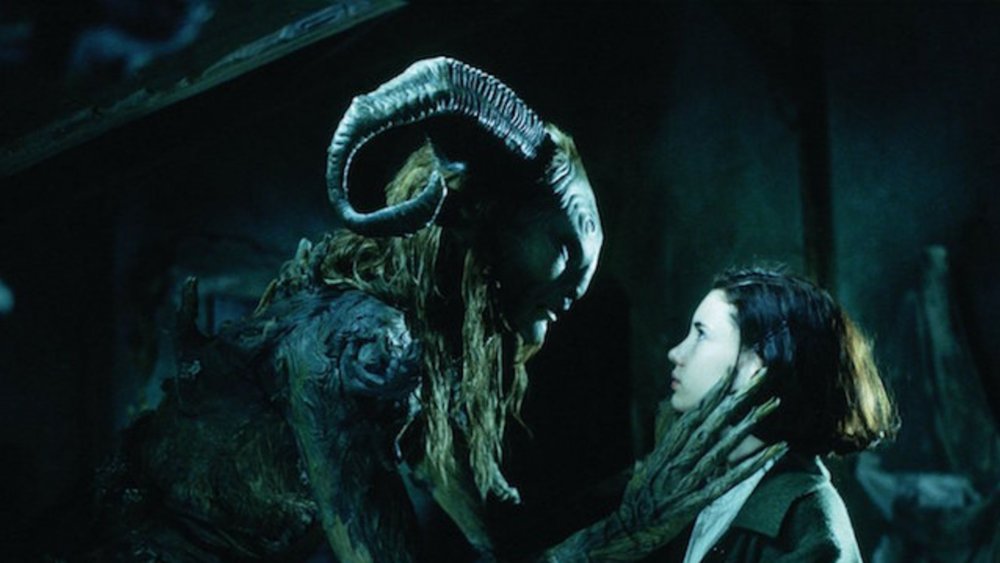 Ivana Baquero as Ofelia and Doug Jones as the Faun in Pan's Labyrinth